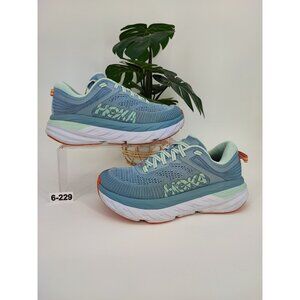 Hoka One One Blue and White Athletic Shoes